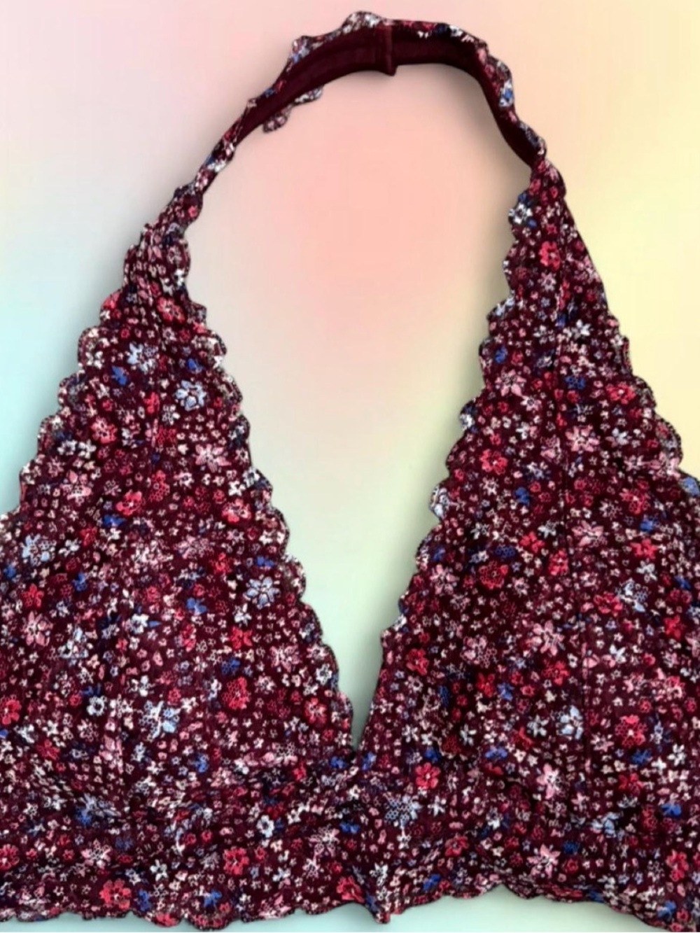 Floral Halter Bralette